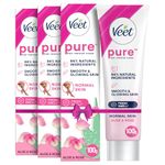 Veet Pure Hair Removal Cream for Women For Normal Skin - 100g Pack Of 3