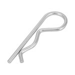 Cotter Pin, 10pcs Galvanized iron B Type Cotter Pin Clips Spring Clips Hair Pin Zinc Plated Retaining Pins (3.5*75mm), Fastening Parts