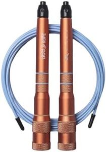 PICSIL - BEE High Speed Skipping Rope | Aluminum & Double Bearing System | Self-Adjusting for Cross Training, Boxing & Fitness | Lightweight 7.4oz | Adaptable for Men, Women & Children | (Peach)