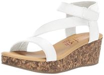 Blowfish Girls Loverli Wedge Sandal, Pearl White, 13 Little Kid