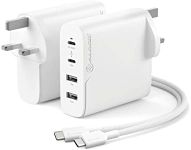 ALOGIC 100W 4-Port PD USB C Wall Charger with GaN Fast Tech, 2 USB-C, 2 USB-A, Dynamic power allocation, Power delivery 3.0 charger, Compatible with most USB-C Laptops, Smartphones, etc.