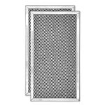 Microwave Charcoal Filter 11.15" x 6.10" for JX81A WB2X9883 GE Microwave Filter Replacement - Carbon Filter Freshens and Filters Kitchen Oven Air in Over-the-Range Stove Fan (2-Pack)