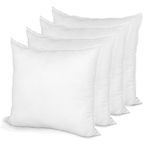 Pillow Insert 16" x 16" Polyester Filled Standard Cover (4 Pack)