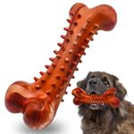 Dog Chew Toy, Indestructible Dog Toys for Aggressive Chewers Large Breed Interactive Dog Toys, Teeth Cleaning Natural Rubber Dog Bones for Large Medium Small Dogs