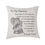 AMZKWY Mum Gifts From Daughter Son Cushion Cover Throw Pillow Cover Gift To Mummy Mother's Day Birthday (Mummy)