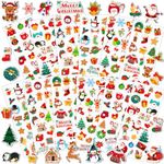 UPINS Christmas Stickers for Kids, 12 Sheets Holiday Stickers 3D Puffy Stickers Cute Snowman Reindeer Tree Santa Foam Stickers Decals for Christmas Party Favors Scrapbooking DIY Crafts