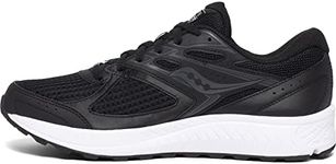 Saucony Men's Cohesion 13 Walking Shoe, Black | White, 8.5 UK