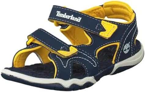 Timberland Adventure Seeker Two-Strap Sandal (Toddler/Little Kid),Navy/Yellow,7 M US Toddler