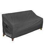 ULTCOVER Waterproof Outdoor Sofa Cover - Heavy Duty Patio Bench Covers 70W x 30D x 35H inch, Black