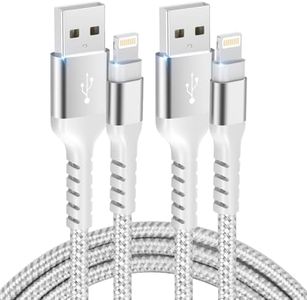 Lightning Cable 2M 2pack, AHGEIIY iPhone Charger Cable MFi Certified USB to Lightning Cable iPhone Charging Cable Fast Charging Cord with iPhone 14 13 12 11 Pro Max Mini XS XR X 8 7 Plus iPad
