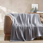 Eddie Bauer - Queen Blanket, Lightweight Cotton Bedding, Home Decor for All Seasons (Herringbone Chrome, Queen)