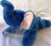 TY Beanie Buddy -Dark Blue PEANUT 12 inches Retired Rare