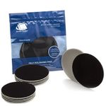 Glass Polish 11008 GP-PRO Felt Polishing Pads for Polishing Glass, Plastic, Metal, Marble - Ø 5 inch - Pack of 10 Pads