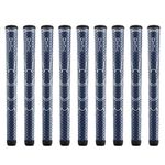 Winn Dri-Tac Midsize (+1/16") Navy Blue - 9 Piece Golf Grip Bundle