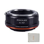 PHOLSY Lens Mount Adapter for Nikkor F/AI/AIS/AF/AF-I/AF-S Lens Compatible with Nikon F Lens to Canon EOS RF Mount Camera Body, Nikon F to RF