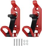 2PCS Red Shovel Mount for Roof Rack Heavy Duty Metal Rubber Clamp Kit Axe Wall Mounting Bracket Shovel Holder Clamp for Car Accessories Truck Boat