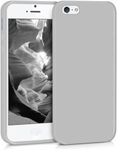 EMODIL Case for iPhone 5 / iPhone 5s / iPhone SE (2016) Cover Gray Slim Fit Soft Back TPU Flexible Silicone Cover Matte ® (Gray)