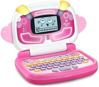 LeapFrog ABC and 123 Laptop for Preschoolers Ages 3-7 Years, Pink