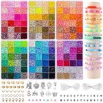 QUEFE 14000pcs, 136 Colors Clay Bea