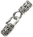 Dreambell 2 Sets Antique 925 Sterling Silver 2mm Crimp End Cap Hook and Eye