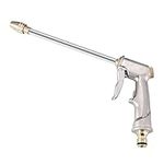 Garden Hose Nozzle Spray Gun with Full Brass Nozzle Adjustable High Pressure Metal Water Gun Sprinkler Jet Garden Watering Sprayer Water Spray Guns for Car Washing/Watering Lawn and Garden