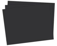 School Smart 1485728 Railroad Board, 4-ply Thickness, 22" x 28", Black (Pack of 25)