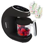Baby Food Maker | Baby Food Processor Blender Grinder Steamer | Cooks & Blends Healthy Homemade Baby Food in Minutes | Self Cleans | Touch Screen Control | 6 Reusable Food Pouches