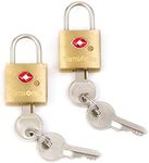 Samsonite Travel Sentry 2-Pack Key Locks, Brass, Brass, 2 Pack, Travel Sentry 2-Pack Key Locks