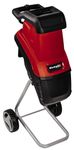 Einhell 2500W Electric Garden Shredder - Reversible Steel Blades, Large Funnel Opening, Safety Shut-Off - GC-KS 2540 Mulcher for Leaves and Branches with Debris Bag