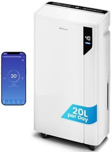 Pro Breeze Luftentfeuchter 20L in 24h Entfeuchtungsleistung - Luftentfeuchter elektrisch mit Wäschemodus, Feuchtigkeitssensor, Luftfilter, Timer - Gegen Schimmel - Entfeuchter elektrisch für bis 35m²