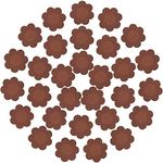 Geyoga 30 Pieces Nipple Cover Plum Shaped Disposable Breast Covers Self-Adhesive Petal Bra Pasties (Brown)