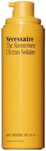 Nécessaire The Mineral Sunscreen SPF 30 PA+++. For The Body. Broad Spectrum. Zinc Oxide, Hyaluronic Acid, Niacinamide. Hydrate. Protect Against Sun Damage + Premature Aging. Dermatologist-Tested 5.1oz