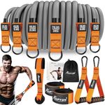HPYGN Heavy Resistance Bands 300lbs, Weight Bands for Exercise with Handles, Door Anchor, Carry Bag, Workout Bands for Men, Physical Therapy, Muscle Training, Strength, Slim, Yoga, Home Gym Equipment