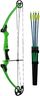 Genesis Original Compound Bow & Arrow Kit- Adjustable Riser, 15"-30" Draw Length, 10-20 lb Draw Weight, All Skill Levels, Draw Hand - Right, Green