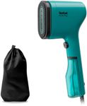 Tefal DT2024 Pure Pop Steam Brush | 1300 W | 70 ml Water Tank | Removes up to 99.99% of Viruses/Bacteria/Germs | Quick Heating | 20 g/min Continuous Steam Release | Petrol Green/Black