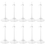 E-TING Transparent Dolls Holder Stand Support for 9inches-12inches Dolls - Pack of 10