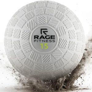 Rage Fitness Slam Balls for Exercise, Tread Texture For Firm Grip, Full Body Exercise Ball, Soft Slam Ball for Exercise, 15lb Weighted Smash Ball, Perfect Toning Ball for Flexibility and Core Workouts