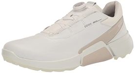 ECCO Men's Biom Hybrid 4 Boa Gore-tex Waterproof Golf Shoe, White/Gravel, 10-10.5