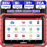 LAUNCH X431 PROS ELITE Bi-directional Diagnostic Scanner, ECU Online Coding, All System Scan Tool, Support 37+ Services, CANFD&DoIP, Guide Function, 2 Years Free Update