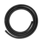 8AN Fuel Line Hose 10FT Black AN8 Universal Oil Hoses Nylon Braided Stainless Steel 1/2" Tube Size 10 Feet