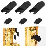 6 pcs Alto Saxophone Accessories, findTop Soprano Saxophone Rubber Thumb Rest, for Saxophone Playing, Non Slip (black)
