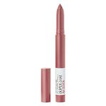 Maybelline New York Lipstick, Matte Finish, Long-lasting, Intense Colour, SuperStay Crayon Lipstick, 15 Lead the way, 1.2g