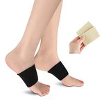 WLLHYF Copper Arch Support Sleeves 4 PCS Foot Compression Sleeve Foot Care Plantar Fasciitis Braces, Arch Support Bands for Women Men Flat Feet Flat & Fallen Arches High Arch Relieve Foot Pain