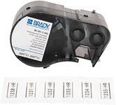Brady M-187-1-342 Polyolefin B-342 Black on White Label Maker Cartridge, 21/64" Width x 1-1/64" Height, for BMP51/BMP53 Printers,80