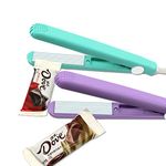 2 PACK Mini Bag Sealer Heat Seal, Handheld Food Sealer Bag Resealer for Food Storage, Portable Smart Heat Sealer Machine with 45” Power Cable for Chip Bags, Plastic Bags, Snack Bags (green+purple)