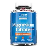 Magnesium Gummies 1250mg for Adults and Kids (5+) - 60 Vegan Gummies - Berry Flavour - Providing 150mg of Elemental Magnesium & 80mg of Vitamin C - Magnesium Citrate Supplement