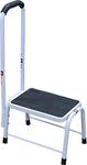 Aidapt Step Stool Platform Support with Soft Grip Handrail and Anti Slip Surface and Rubber Feet Aid