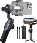 Zhiyun Smooth 5S Professional Gimbal Stabilizer for Smartphone, Handheld 3-Axis Phone Gimbal, Portable Stabilizer for Vlogging, YouTube, Tiktok, Live Video Compatible with iPhone and Android - Gray