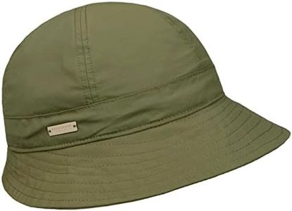 Seeberger Chapeau Cloche Uni Anti-Rain Chapeau Outdoor Chapeau pour Femme (Taille Unique - Olive)