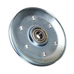 CNBTR 10x90x11mm Silver Iron Cable Pulley V-Shape Wheel Bearing Idler Pulley Load-Bearing 285KG for Gym Equipment Garage Door Opener